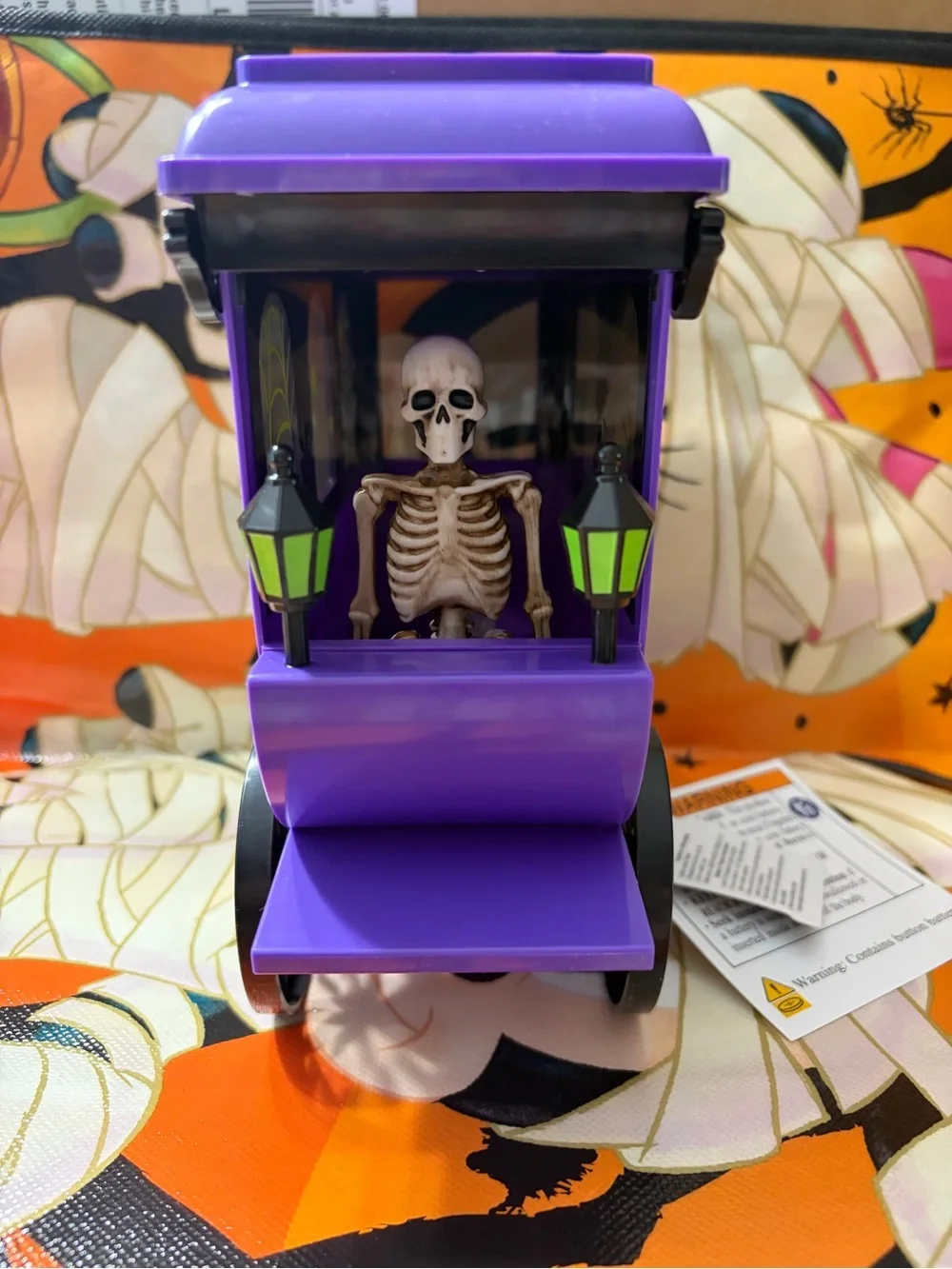 Target Halloween lighted wagon with Skeleton Figure